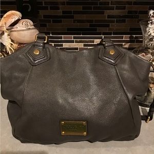 Marc Jacobs Dark Grey Leather Shoulder/Crossbody Bag
